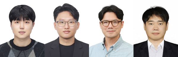 좌측부터 변용진 석사과정생, 김기문 석사과정생, 김성준 교수, 김성준 교수, 사진=동슬롯 꽁 머니 제공