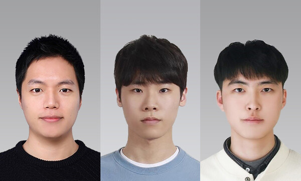 박준우 교수, 임찬진 석사과정생, 김태길 석박사통합과정생. 사진=서강대 제공
