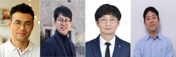 (왼쪽부터) 중앙대 식품공학부 박종필 교수, 중앙대 화학과 박태정 교수, 영남대 화학공학부 최창형 교수, 중앙대 화학공학과 이창연 교수. 사진=중앙대 제공