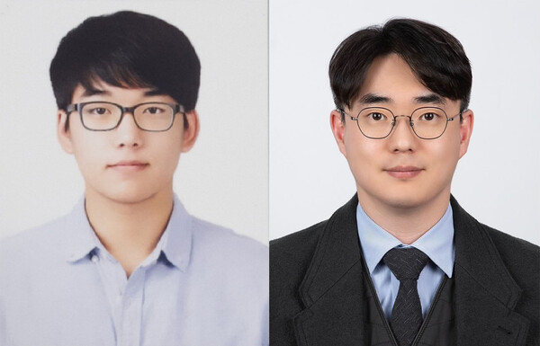 왼쪽부터 동아대 강한비 학생, 구본찬 교수. 사진=동아대 제공