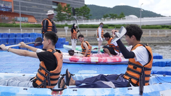 해양체험에 참가한 무료 슬롯들. 사진=전남대 제공