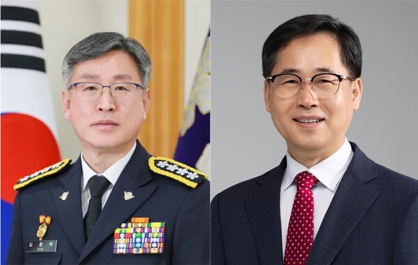 경상국립슬롯 커뮤니티교 김종욱 초빙교수와 한경호 초빙교수(왼쪽부터). 사진=경상국립대 제공