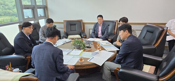 사천우주항공캠퍼스 건립을 위한 국립창원대-사천시 간담회. 사진=창원대 제공