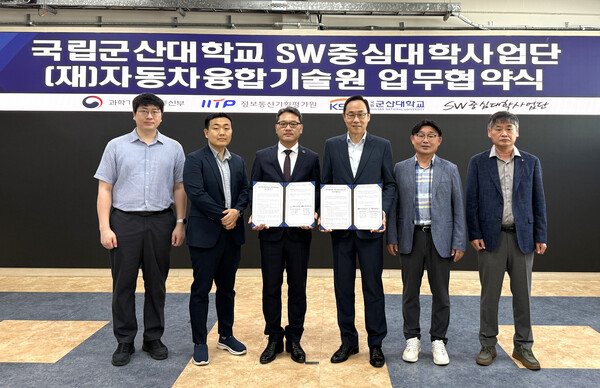 협약 체결 사진. 사진=국립군산대 제공