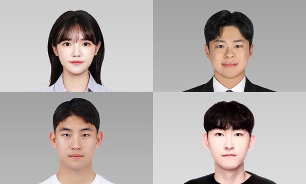 (왼쪽 위부터) 신현지(경제 20), 조영진(경제 20), 이종현(경영 20), 윤해민(경영 21). 사진=서강대 제공