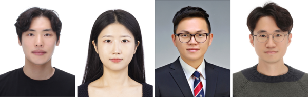 왼쪽부터) 사진설명. 중앙대 나정호 박사과정, 장서현 박사과정, 남인호 교수, 박승근 교수. 사진=중앙대 제공